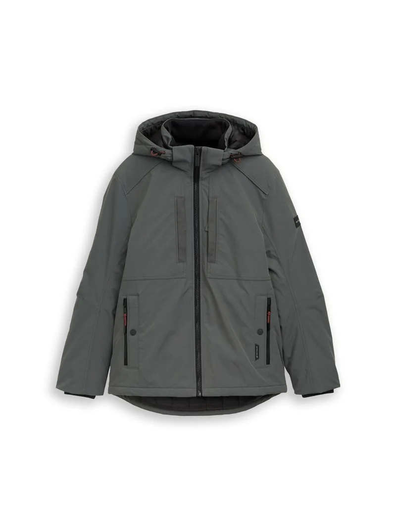 Funktionsjacke mit abnehmbarer Kapuze