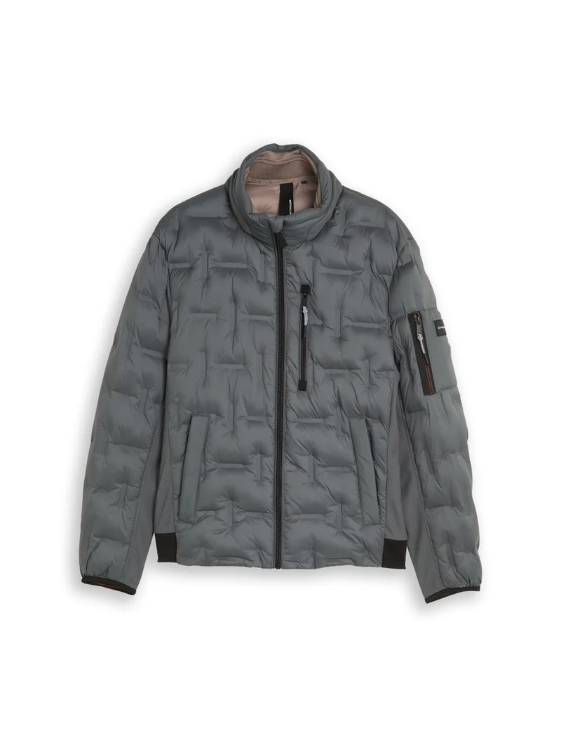 Hybrid Steppjacke mit verstaubarer Kapuze