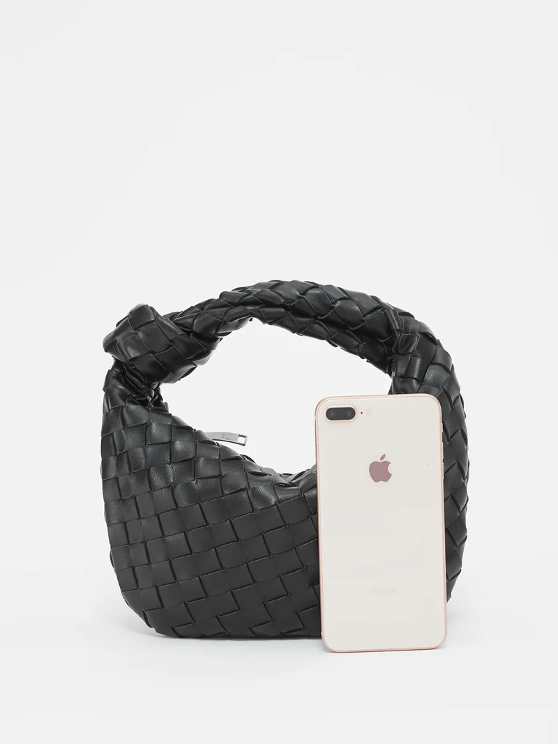 Gewebte Mini Tasche | Veganes Leder | Handgefertigt & Alltagstauglich