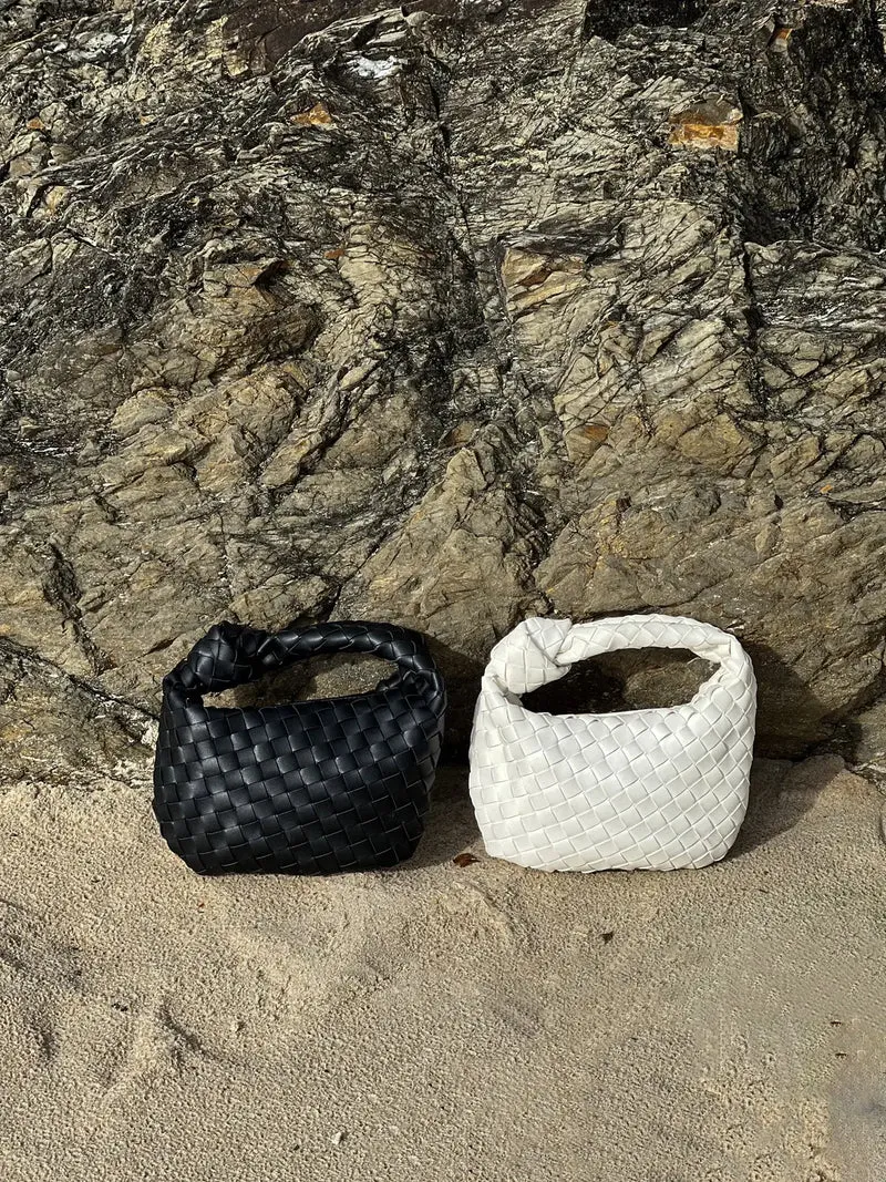 Gewebte Mini Tasche | Veganes Leder | Handgefertigt & Alltagstauglich