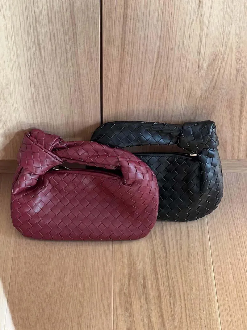 Gewebte Mini Tasche | Veganes Leder | Handgefertigt & Alltagstauglich