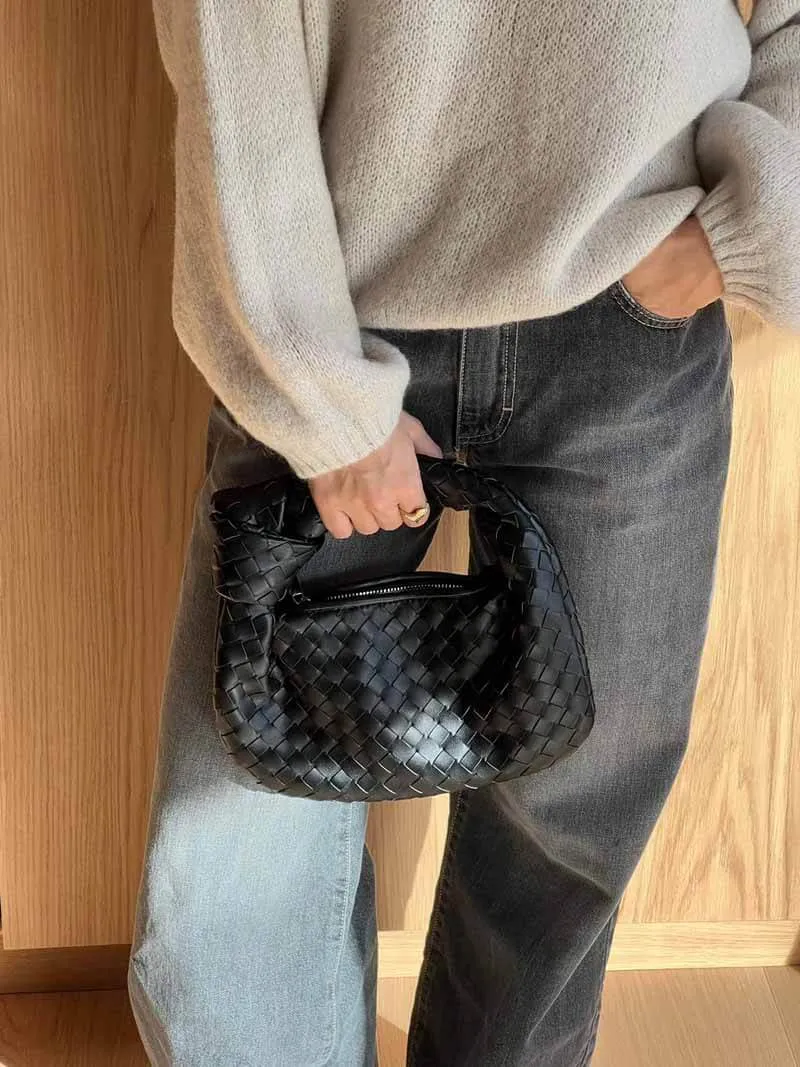 Gewebte Mini Tasche | Veganes Leder | Handgefertigt & Alltagstauglich