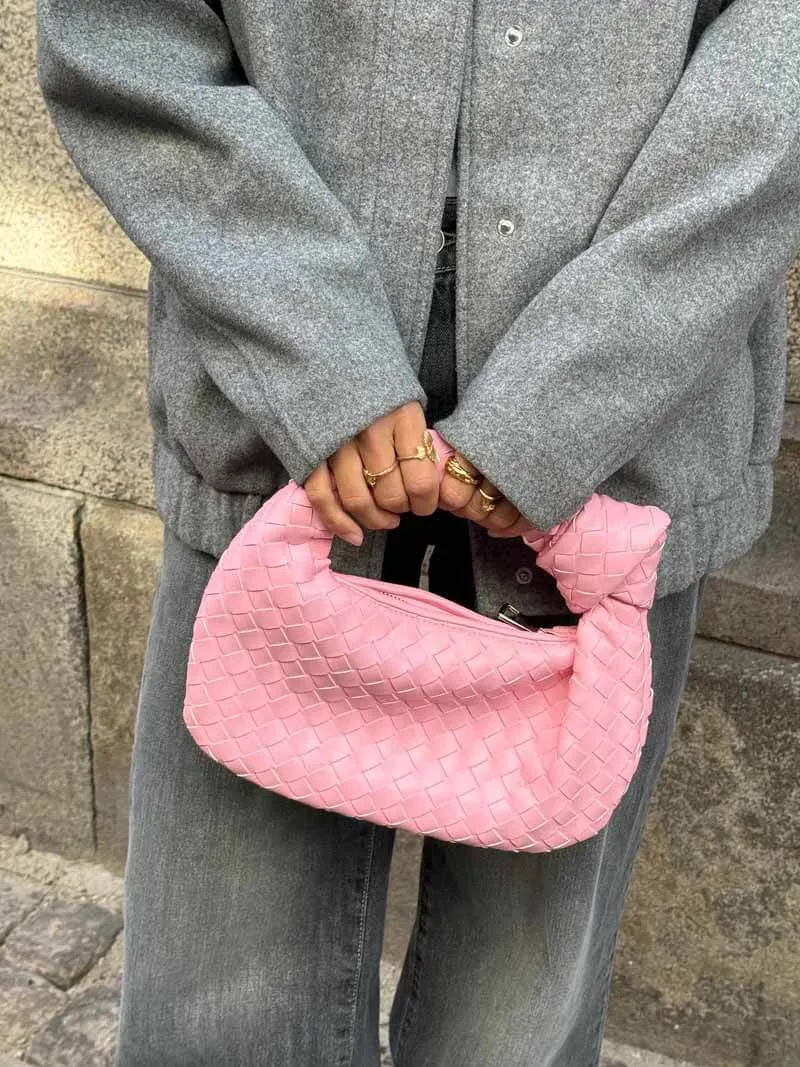 Gewebte Mini Tasche | Veganes Leder | Handgefertigt & Alltagstauglich