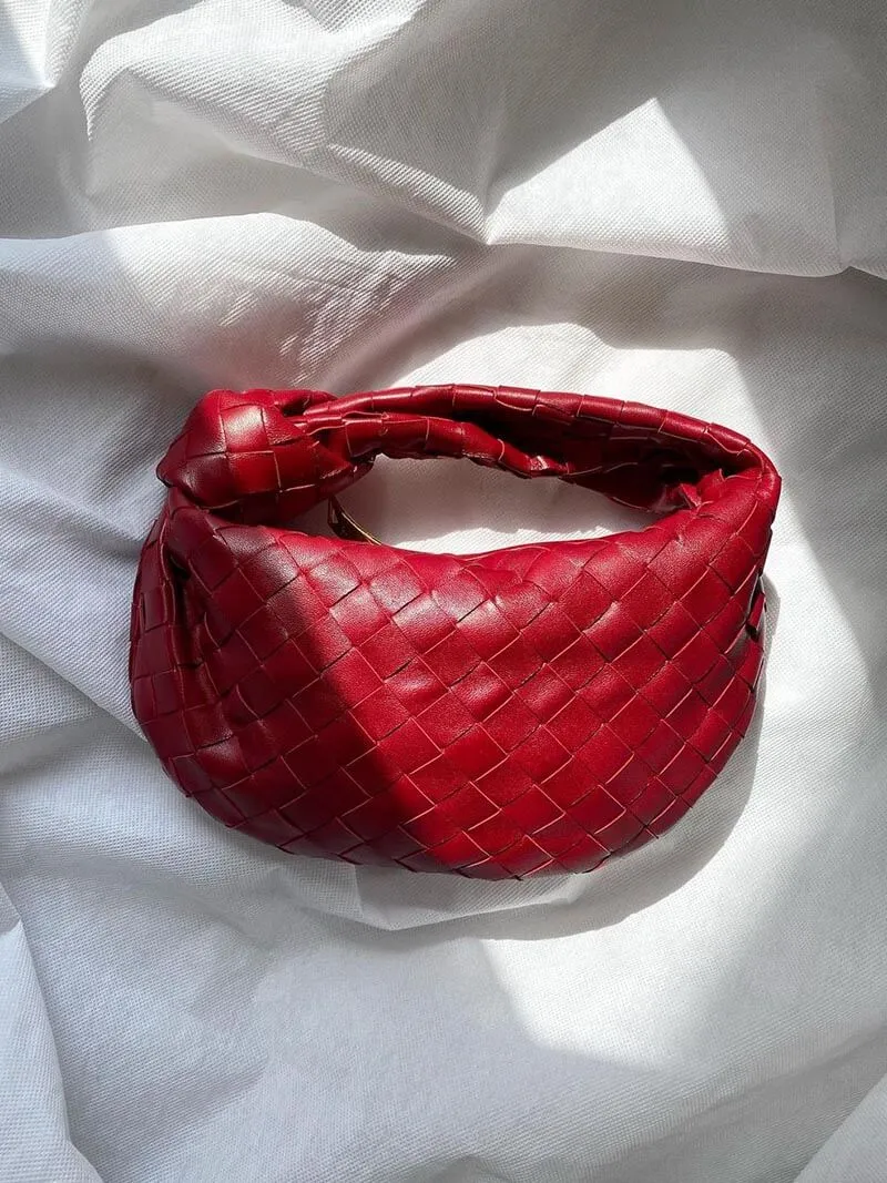 Gewebte Mini Tasche | Veganes Leder | Handgefertigt & Alltagstauglich