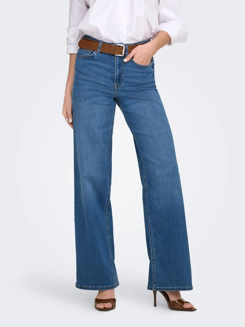 ONLMADISON BLUSH HW WIDE DNM DOT372