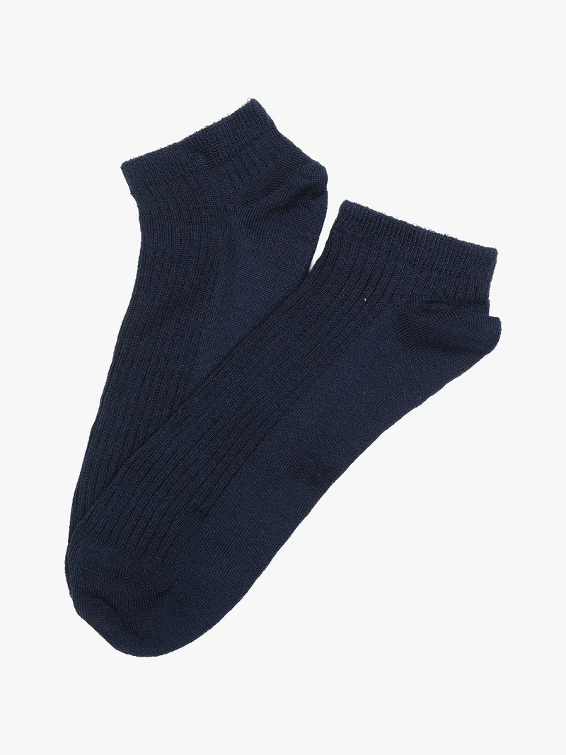 Calze sneakers da donna in cotone mercerizzato - blu scuro