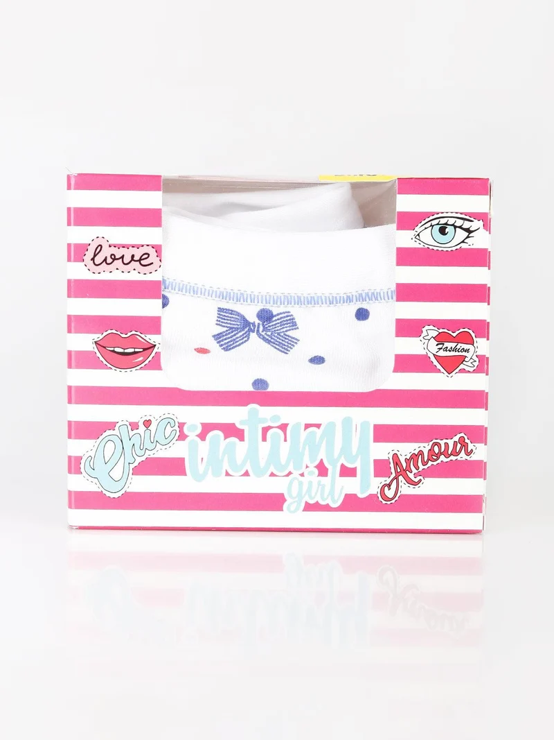 Slip bambina con stampa - bianco