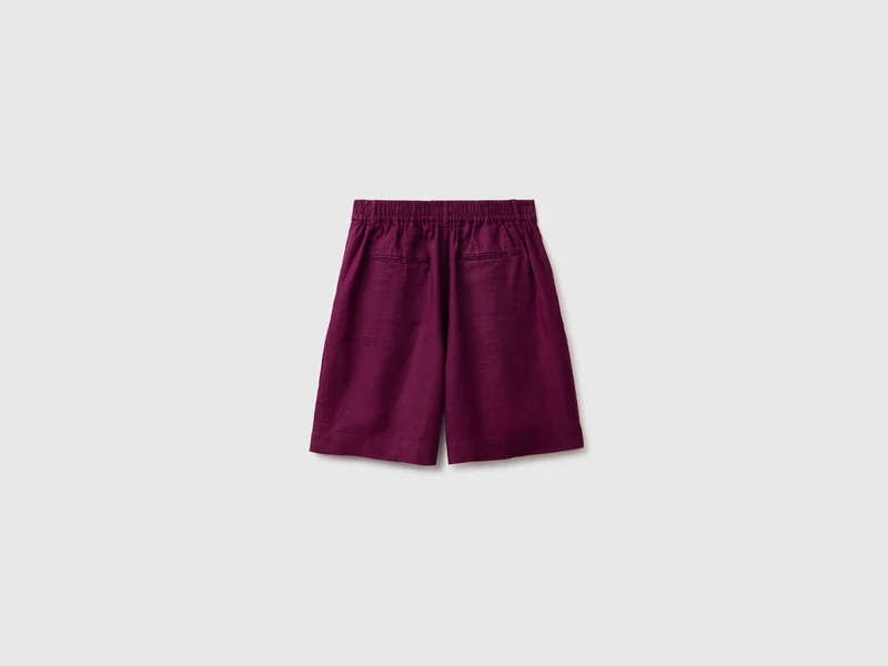 Bemuda-Shorts aus reinem Leinen