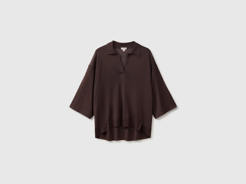 Poloshirt aus Bambus-Viskose-Mischgewebe