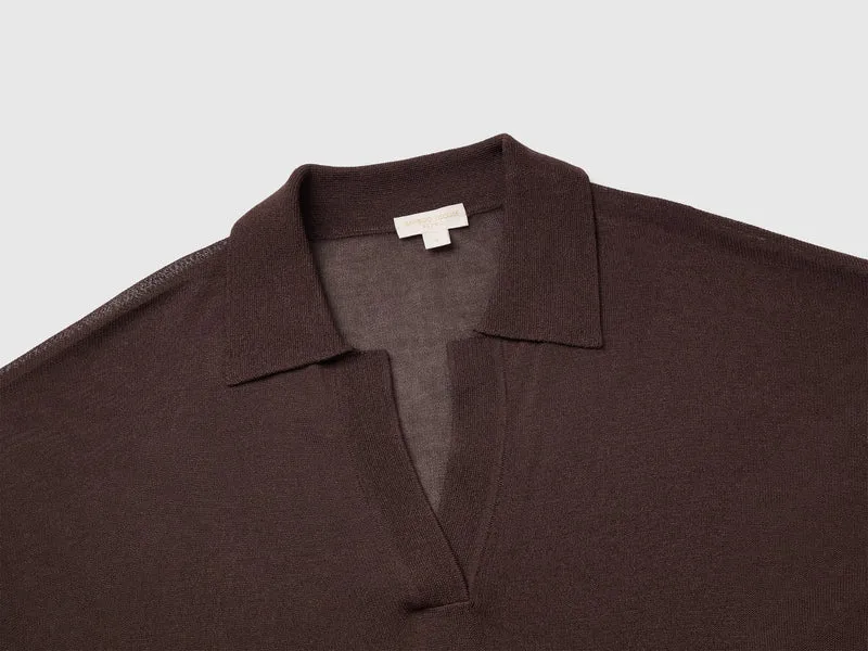 Poloshirt aus Bambus-Viskose-Mischgewebe