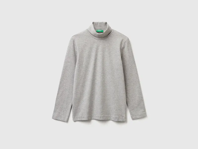 Langärmliges Rollkragen-T-Shirt