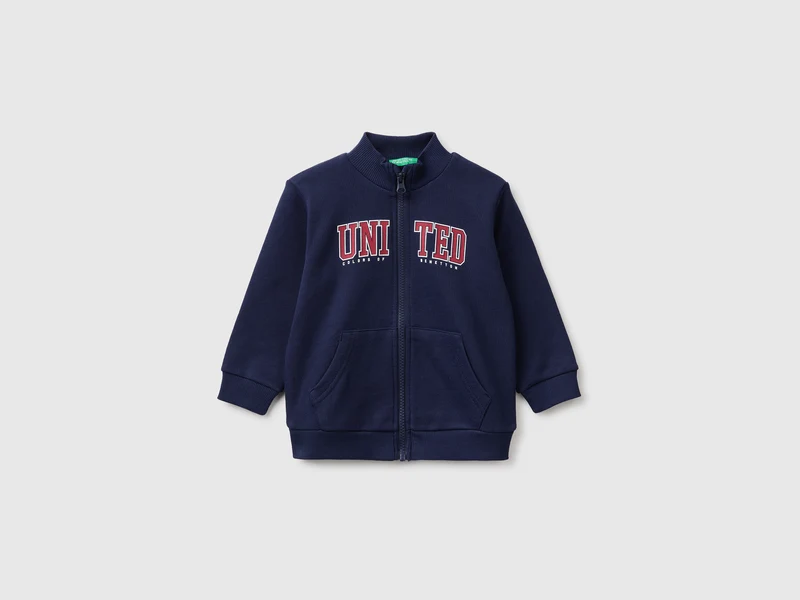Baumwoll-Sweatshirt mit Reißverschluss