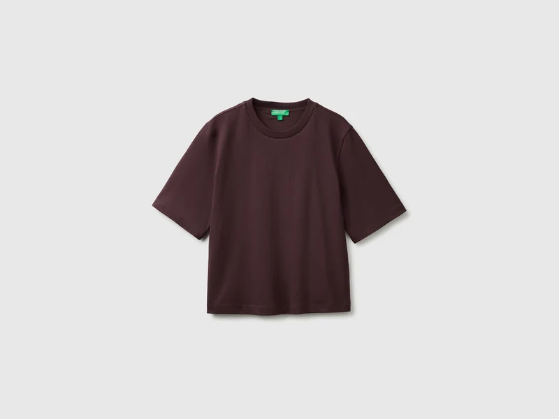 Kastenförmig geschnittenes T-Shirt aus 100 % Baumwolle