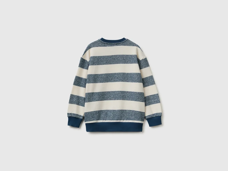 Übergroßes gestreiftes Sweatshirt