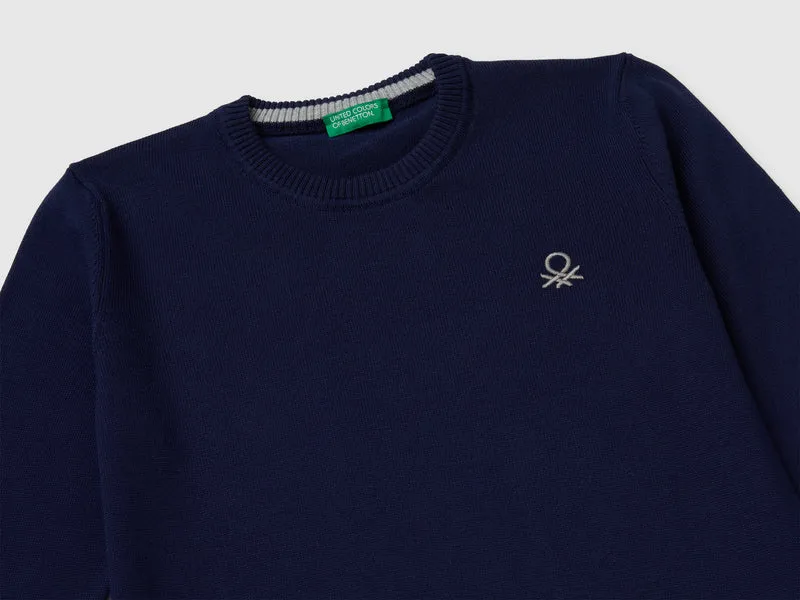 Pullover aus 100% Baumwolle mit Logo