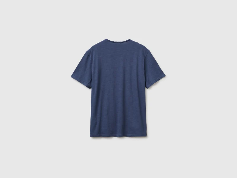 T-Shirt aus geflammter Baumwolle
