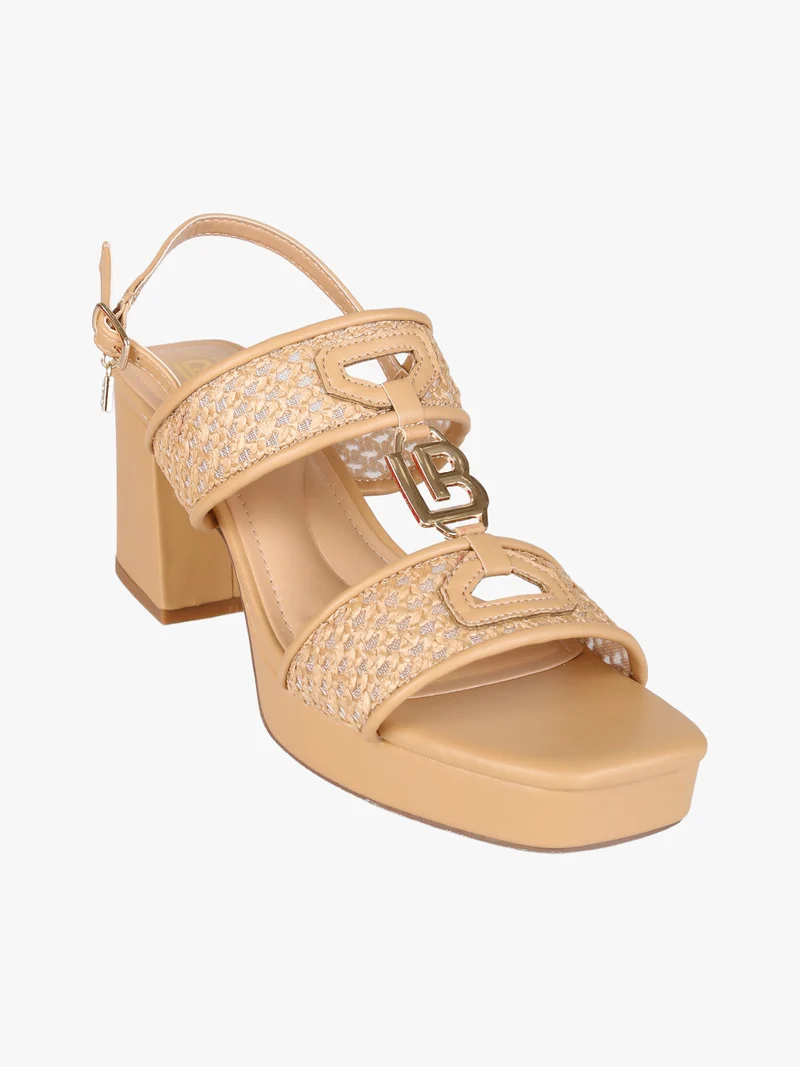 Sandali donna con tacco e plateau - nudo