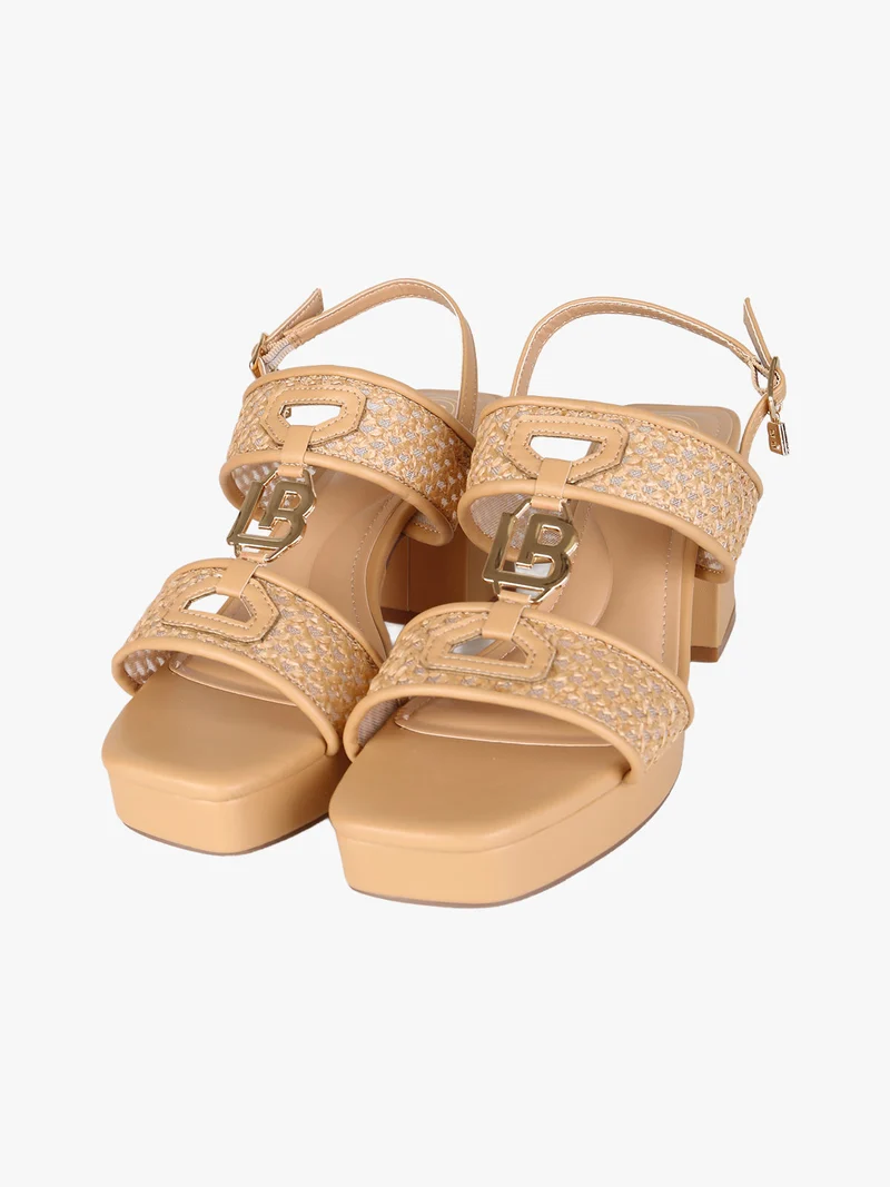 Sandali donna con tacco e plateau - nudo