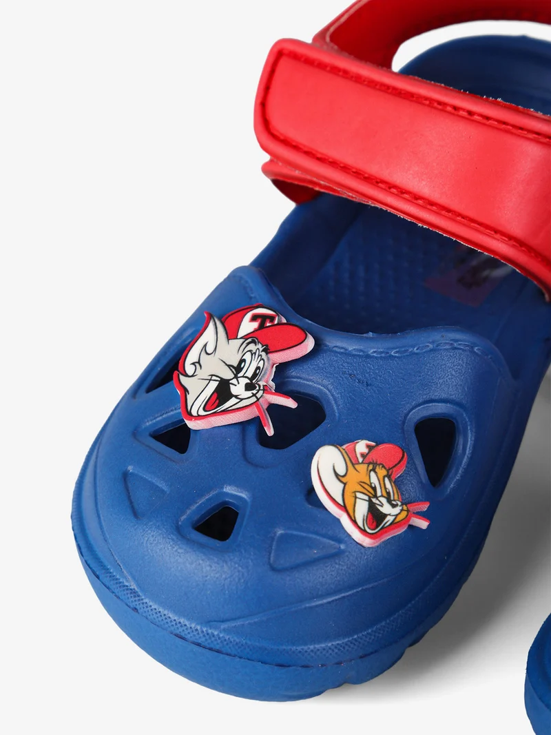Sandali da bambino in gomma con cinturino a strappo - blu