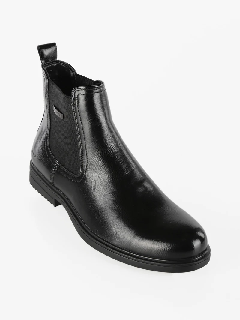 Stivaletti modello chelsea da uomo - nero
