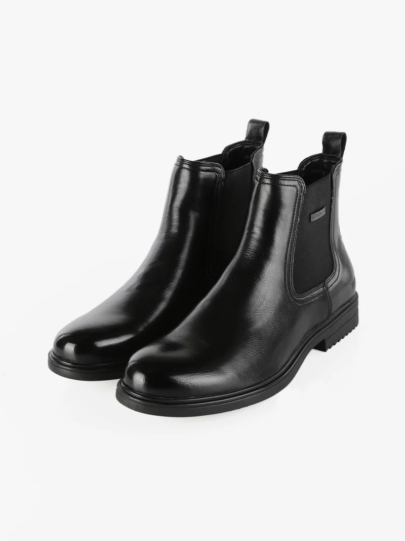 Stivaletti modello chelsea da uomo - nero