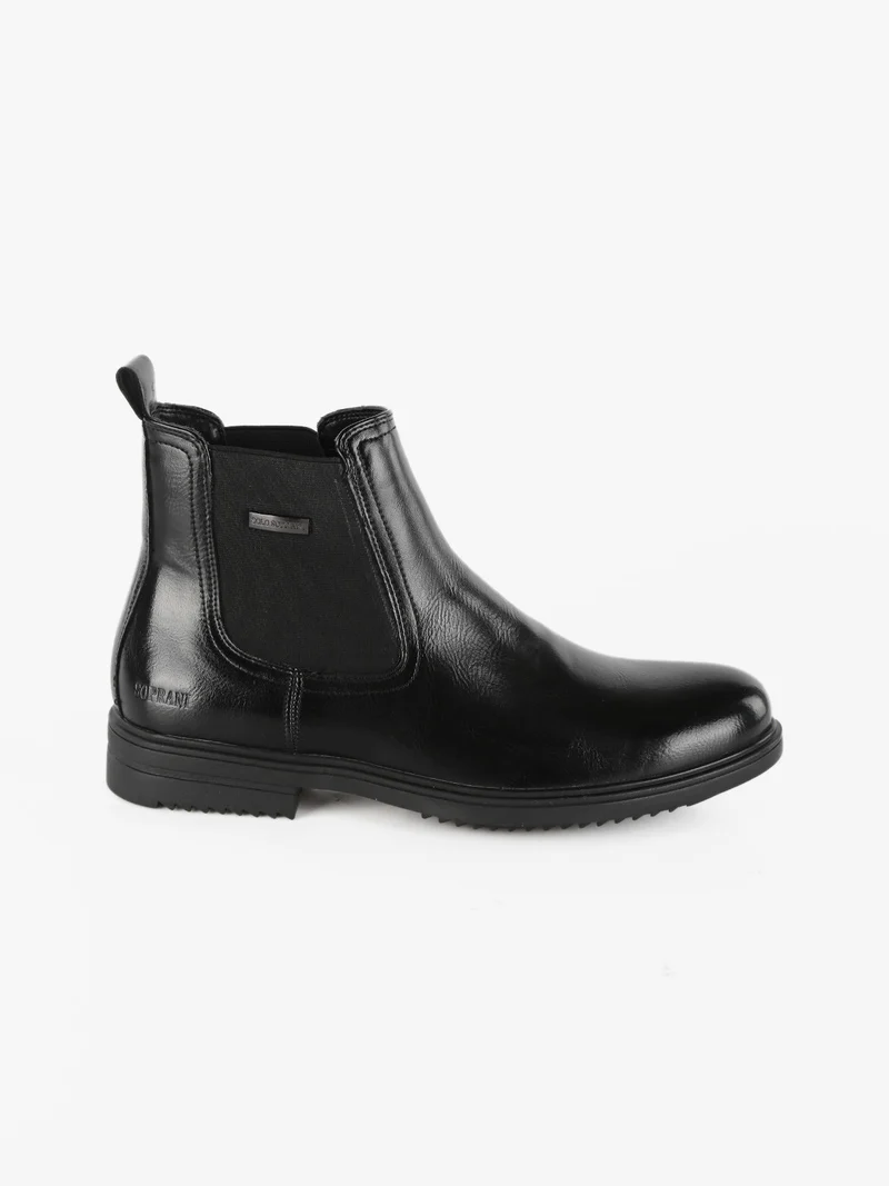 Stivaletti modello chelsea da uomo - nero