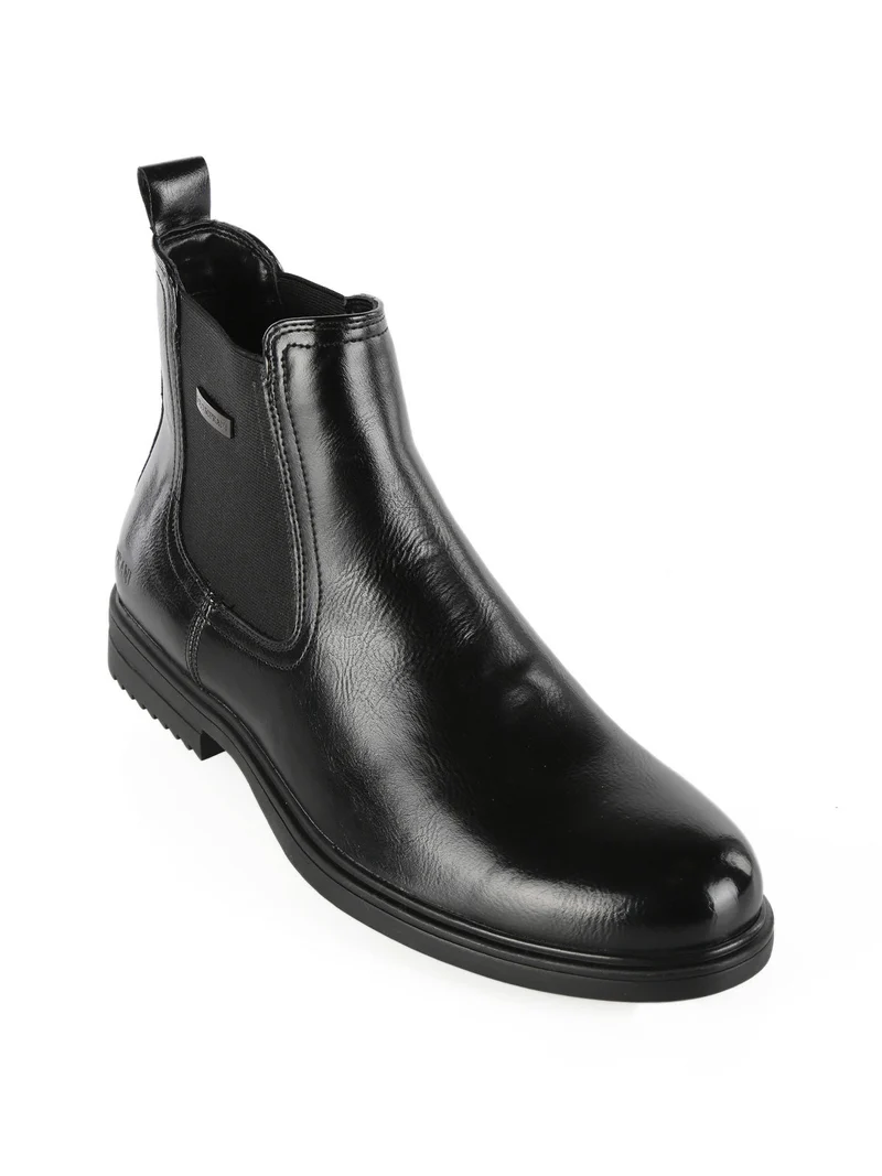 Stivaletti modello chelsea da uomo - nero
