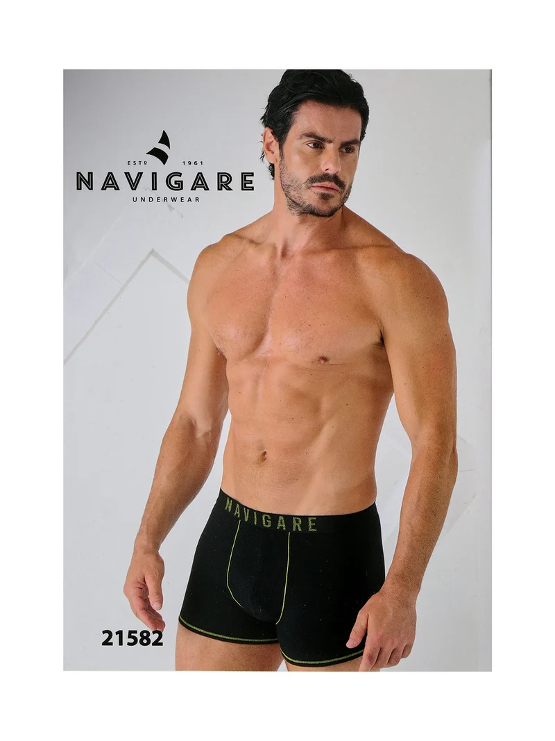 Boxer da uomo in cotone - blu