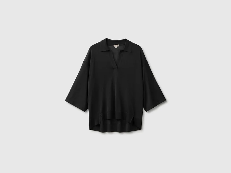 Poloshirt aus Bambus-Viskose-Mischgewebe