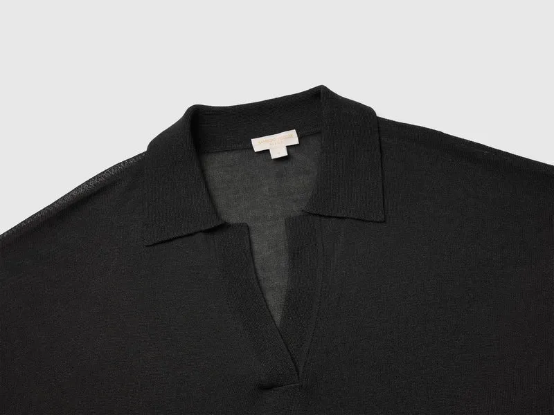Poloshirt aus Bambus-Viskose-Mischgewebe