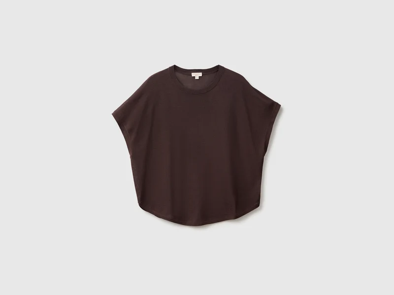 Ärmelloser Pullover aus Bambus-Viskose-Mischgewebe
