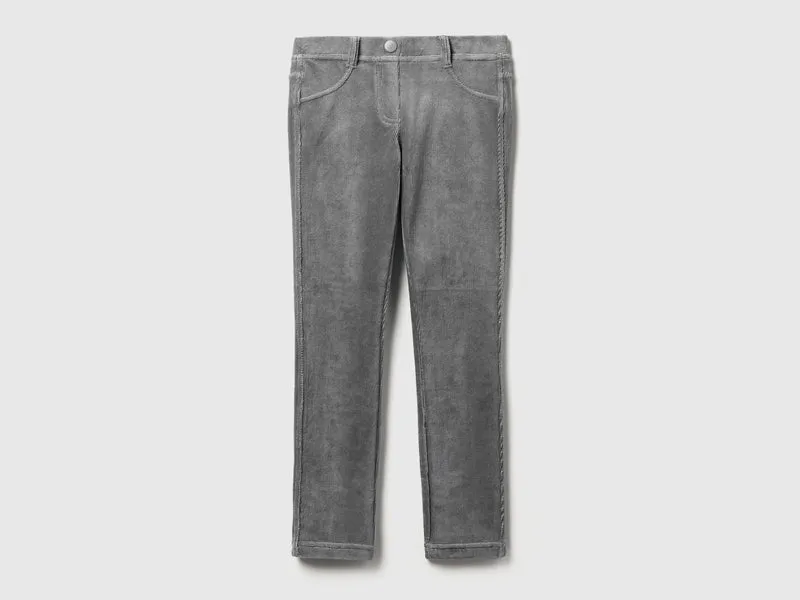Superenge Chenille-Hose