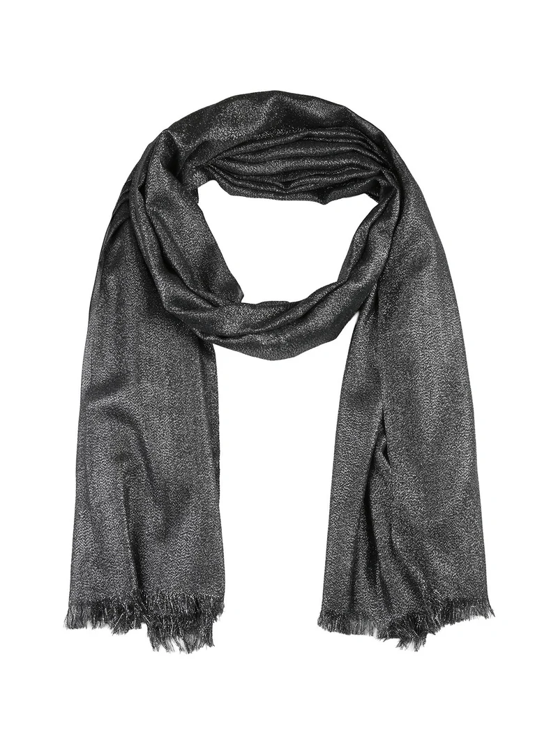 Sciarpa donna leggera lurex - antracite