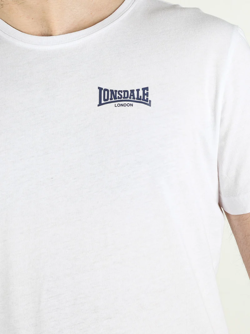 T-shirt da uomo in cotone con logo - bianco