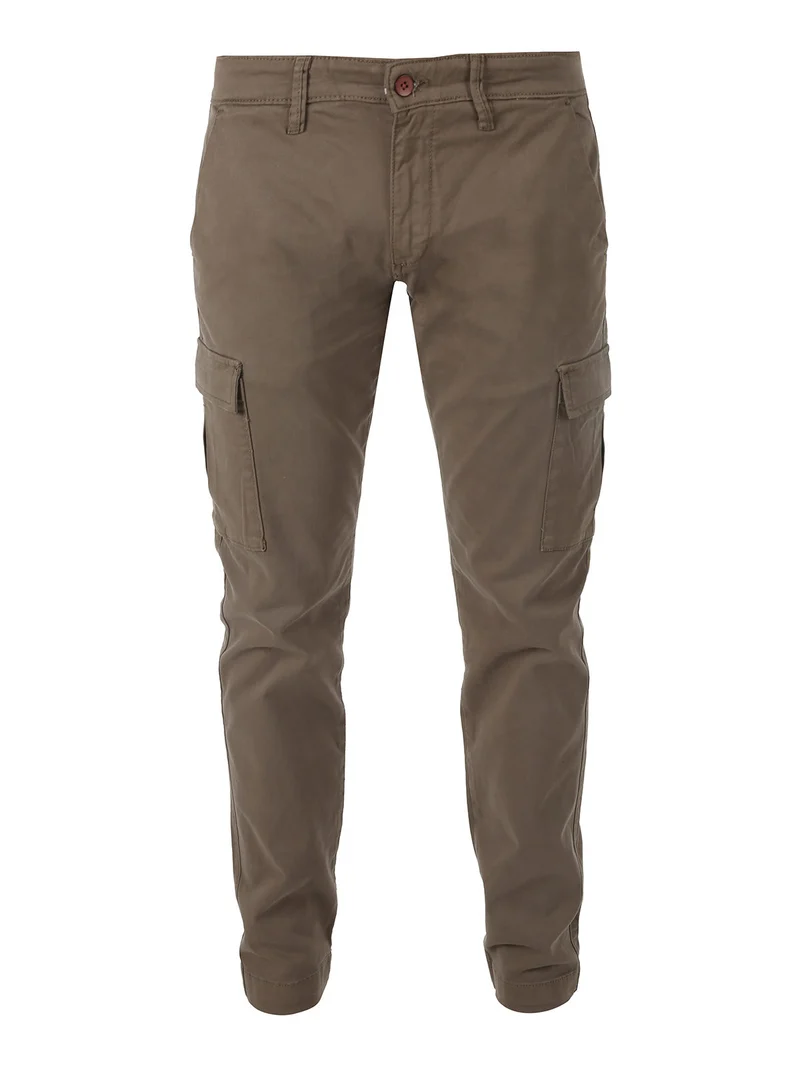 Pantaloni uomo in cotone con tasconi - taupe
