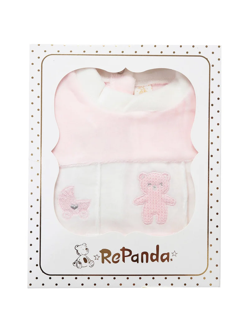 Tutina da neonata in ciniglia - rosa
