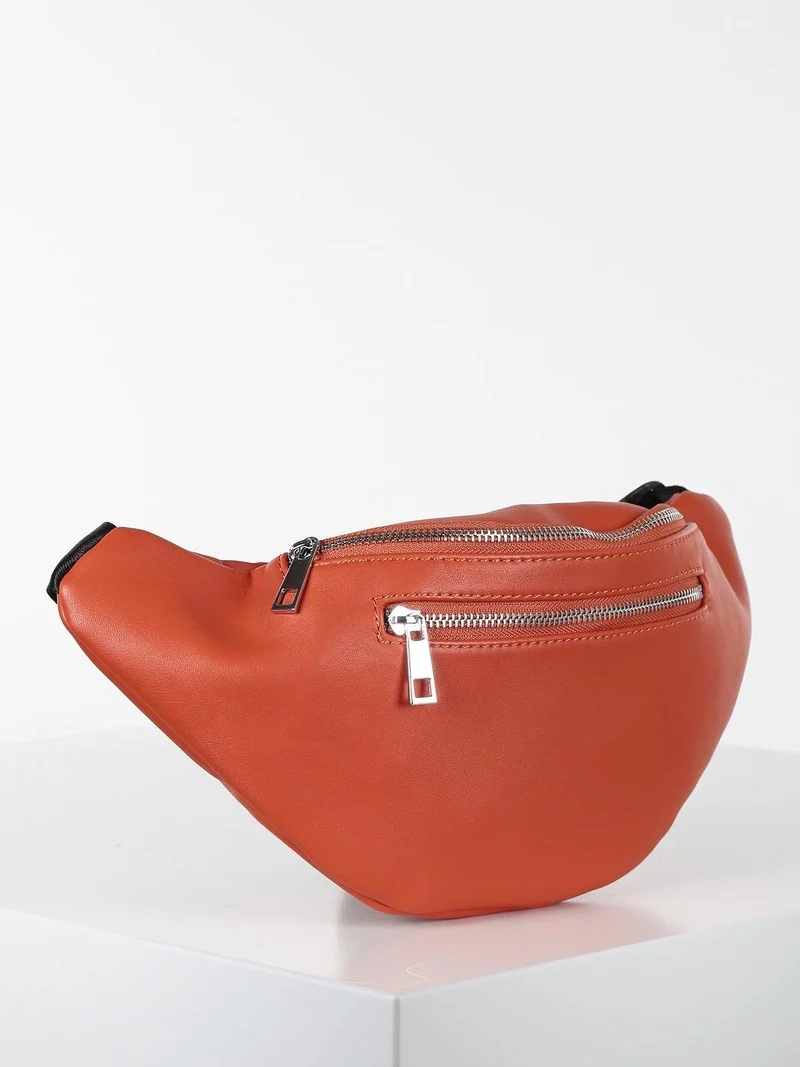 Marsupio donna in ecopelle - arancione