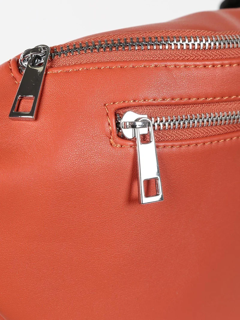 Marsupio donna in ecopelle - arancione