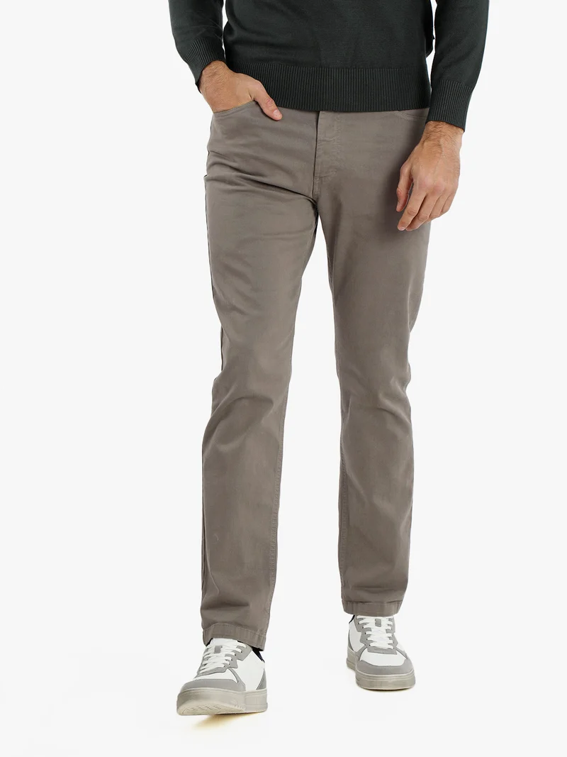 Pantaloni da uomo in cotone - fango