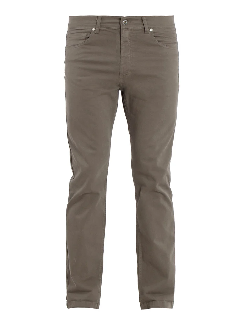 Pantaloni da uomo in cotone - fango