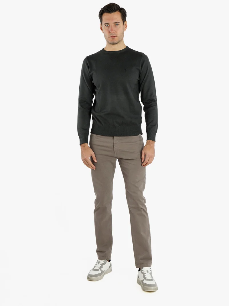 Pantaloni da uomo in cotone - fango
