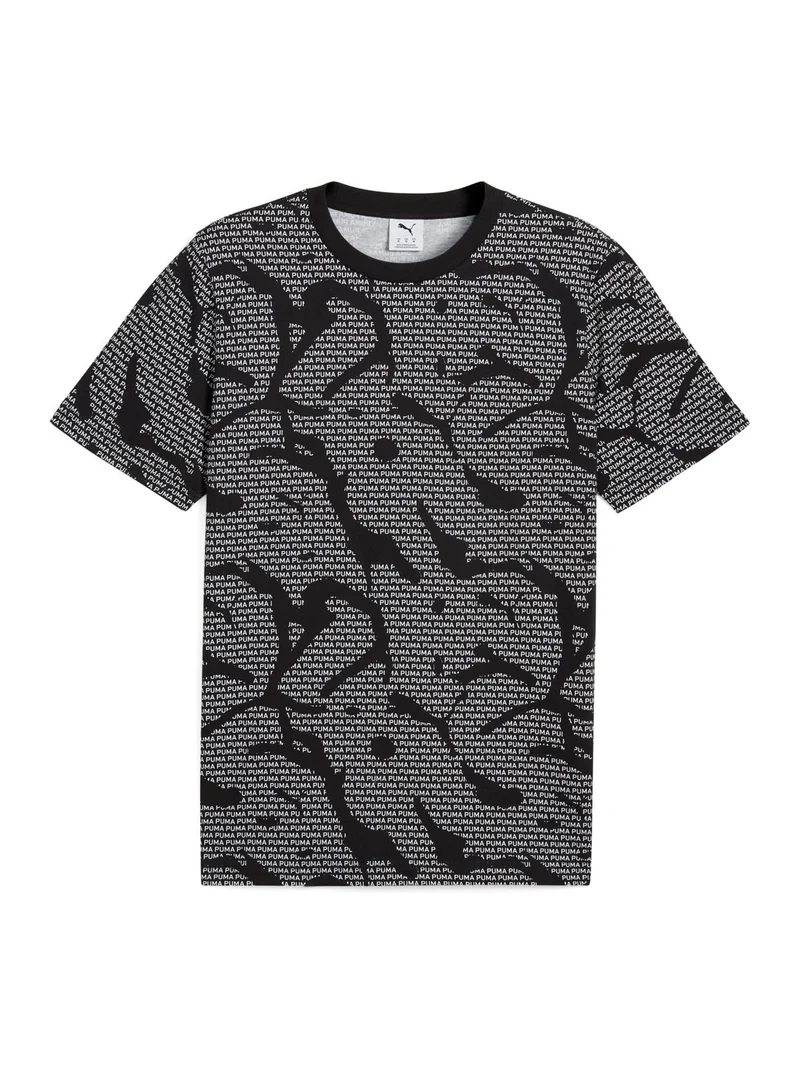 ESS LOGO LAB AOP T-shirt da uomo - nero