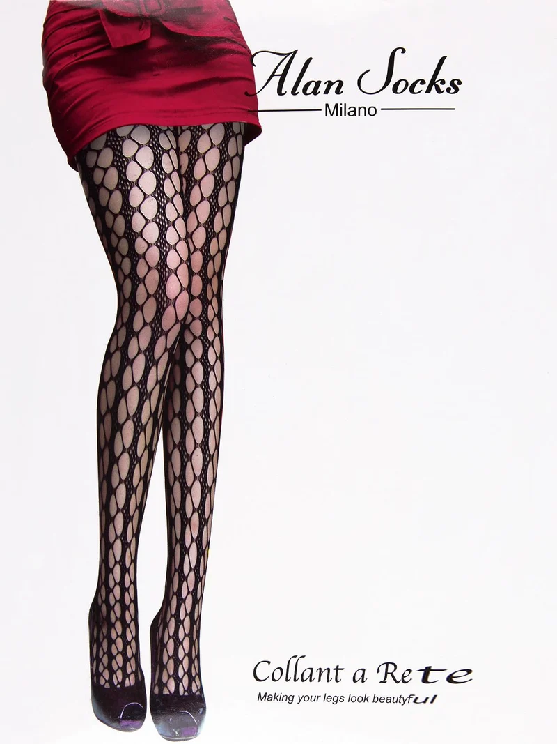 Collant a rete - nero