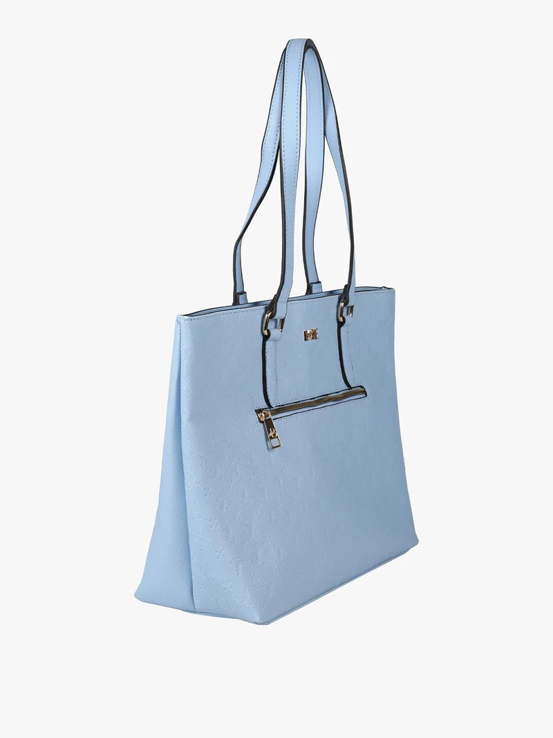 Borsa donna modello tote - azzurro