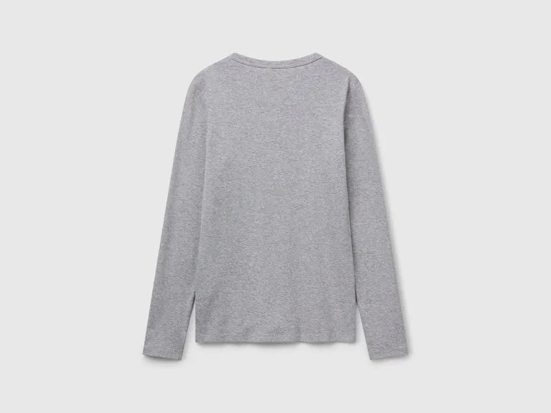 Langarm-T-Shirt aus 100 % Baumwolle