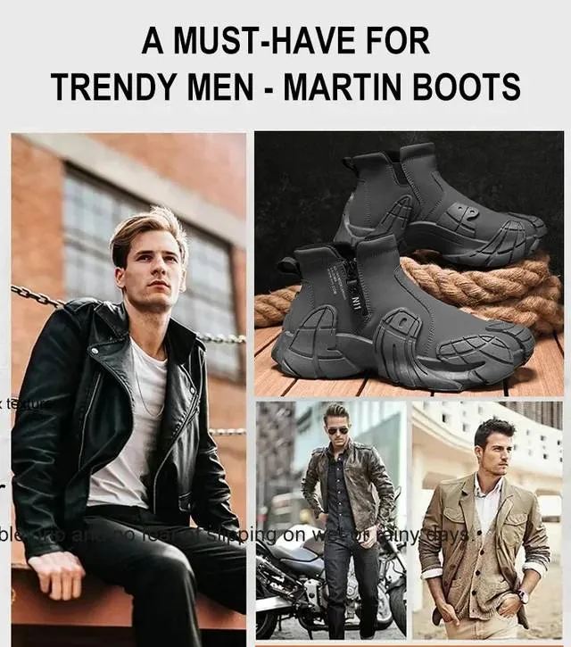 Herren Martin Boots | Wasserdicht & Rutschfest | Strapazierfähig & Bequem
