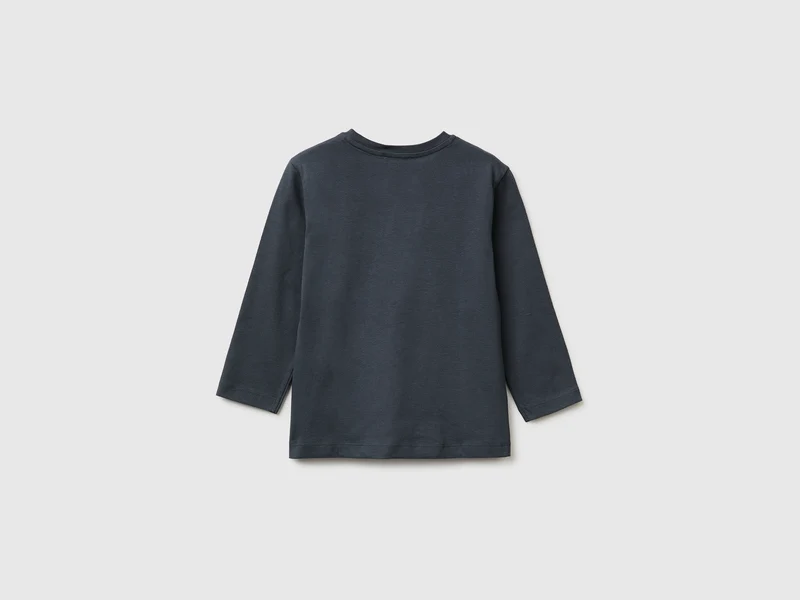 Bio-Baumwoll-T-Shirt mit Logodruck