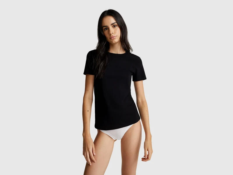 T-Shirt aus superelastischer Baumwolle