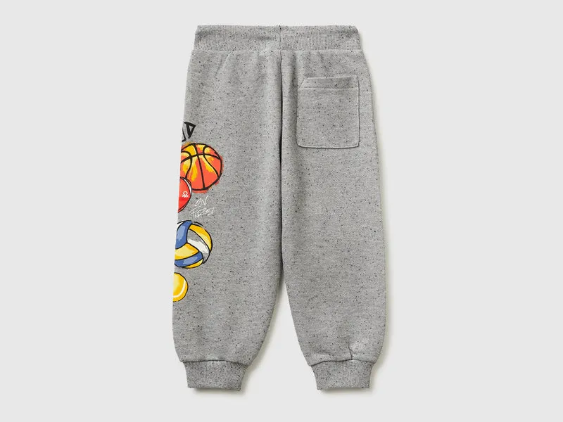 Oversized Jogginghose mit Print