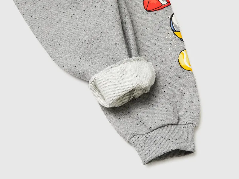 Oversized Jogginghose mit Print